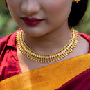 Leaf Drop Chatai Necklace Set - BRISHNI