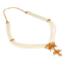 Madhuban - White Beaded Sitahar Set - BRISHNI