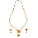 Madhuban - White Beaded Sitahar Set - BRISHNI