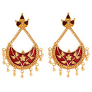 Manipuri Design Chain Locket Necklace set - BRISHNI