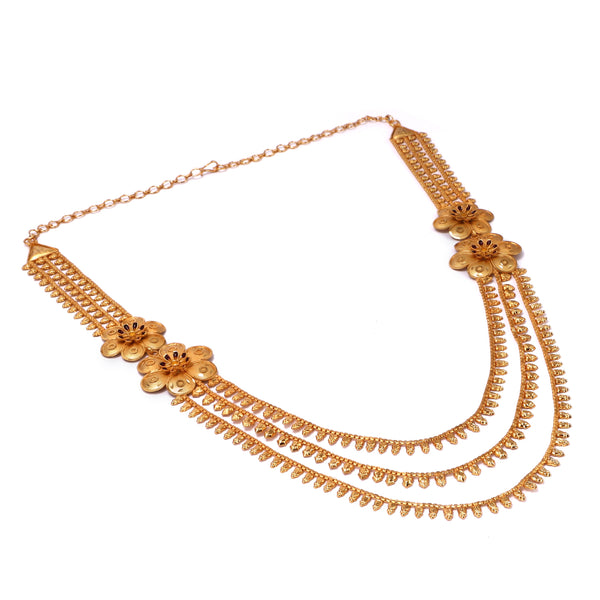 Maroon Mina Flower Lahara Set - BRISHNI