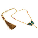 Minakari Butterfly Necklace Set - BRISHNI