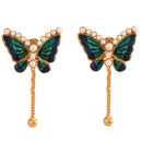 Minakari Butterfly Tie Chain Set - BRISHNI