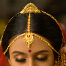 Paisley Motif Jali Work Bridal Crown - BRISHNI