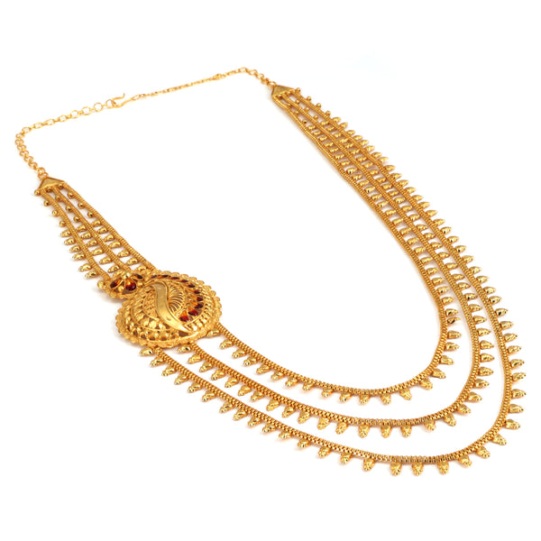 Paisley Motif Lahara Necklace Set - BRISHNI