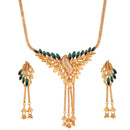 Pallobi With Jhalor - Chain Locket Small Necklace Set - BRISHNI
