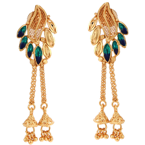 Pallobi With Jhalor - Chain Locket Small Necklace Set - BRISHNI