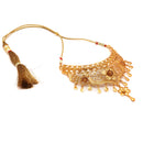 Pragya - Flower Motif Jali Work Choker Set - BRISHNI