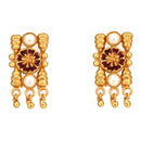 Rectangular White Beaded Choker Set - BRISHNI