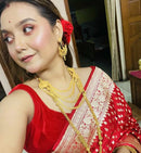 Single Step Minakari Chandbali - BRISHNI