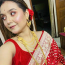 Single Step Minakari Chandbali - BRISHNI