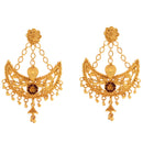 Single Step Minakari Chandbali - BRISHNI