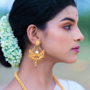 Single Step Minakari Chandbali - BRISHNI