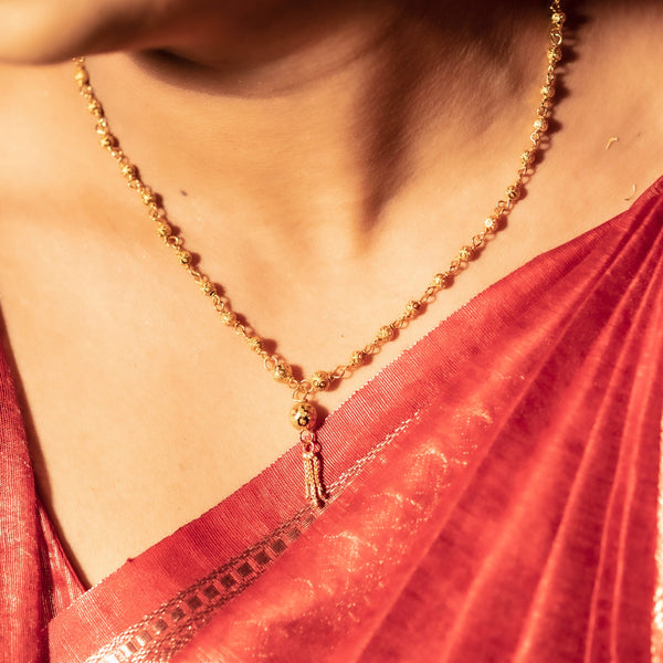 Small Ball Chain Necklace Set - BRISHNI