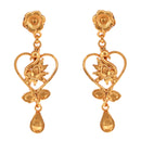 Swan Motif Single Layered Necklace Set - BRISHNI