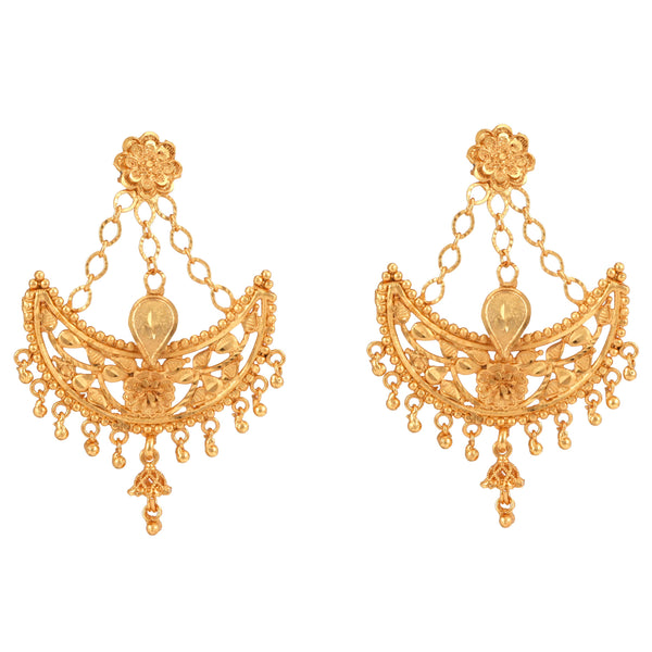 White Beaded Layered Moon Sitahar With Kanbali - BRISHNI