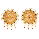 White Beaded Pekhom Motif Long Sitahar Set - BRISHNI