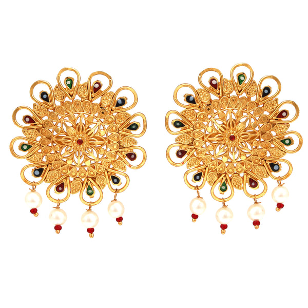 White Beaded Pekhom Motif Long Sitahar Set - BRISHNI