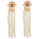 White Mina Beaded Small Lahara Necklace Set - BRISHNI