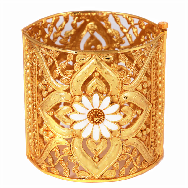 White Mina Flower Glass Chur - BRISHNI