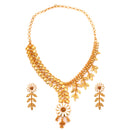 White Mina Patabahar Necklace Set - BRISHNI