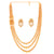 Rivika - Box Flower Three Layer Lahara Necklace Set