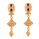 Oval Framed Drop Jhalor Locket Set
