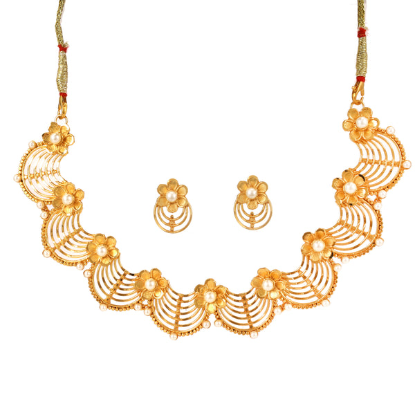 Varnika - Beads Embedded Designer Necklace Set