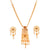 Rose Decorated Beaded Drop Necklace Set