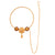 Three Flower Golden Nose Ring (Nath)