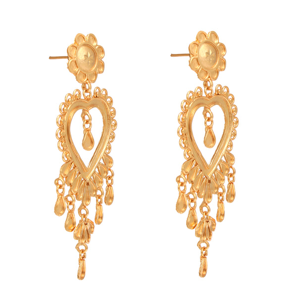 Heart Droplets Big Earring
