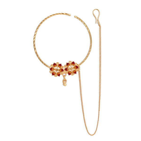 Double Mina Bloom Nose Ring (Nath)