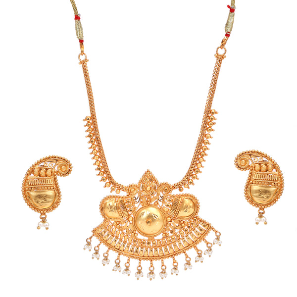 Devanshi - Paisley Motif Necklace Set