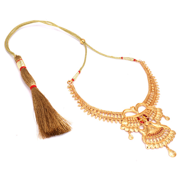 Double Steps Mina Pakha Style Necklace Set