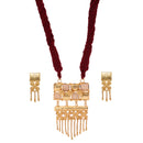 Hanging Flower Rectangular Locket Set