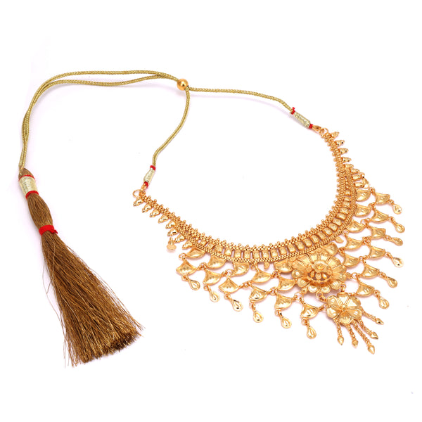 Glorified Blossom Jhalor Necklace Set