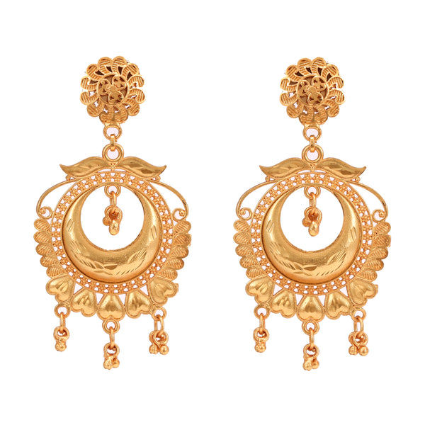 Kriyavi - Crescent Shaped Kanbala Earrings