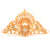 Tulip Motif Wide Bridal Crown
