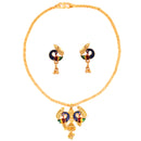 Dual Mayur Locket Set With Chain(16 Inch)