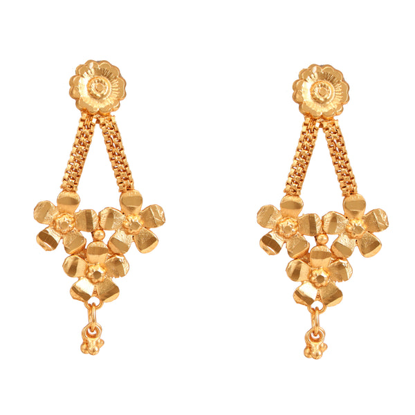 Shreya -  U Shaped Flower Chatai Necklace Set