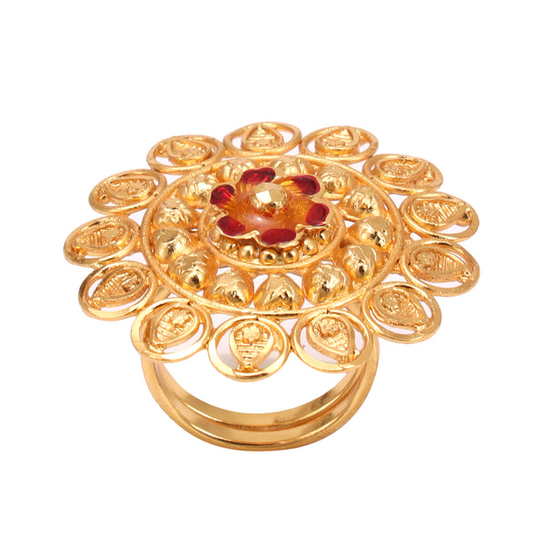 Mina Flower Centric Finger Ring