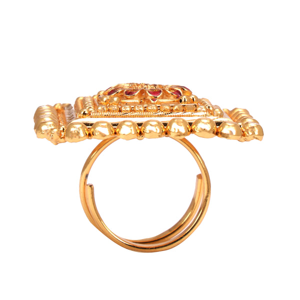Flower Topa Box Finger Ring