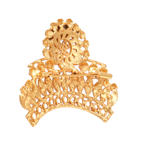 Kone Mukut Brooch Saree Pin