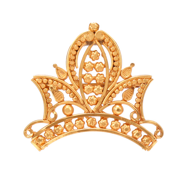 Mukut Design Brooch Saree Pin