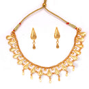 Purobika - Petal Motif Chatai Necklace Set