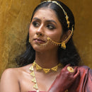 Trikon Drops Small Chatai Necklace Set
