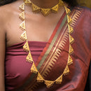 Trikon Drops Long Chatai Necklace Set