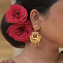 Kriyavi - Crescent Shaped Kanbala Earrings