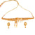 Advika Gold Plated Choker Set featuring a stunning necklace and matching earrings with intricate design details.