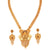Amrapali Heavy Sitahar Set featuring a gold plated necklace and matching earrings, ideal for Bengali bridal looks.